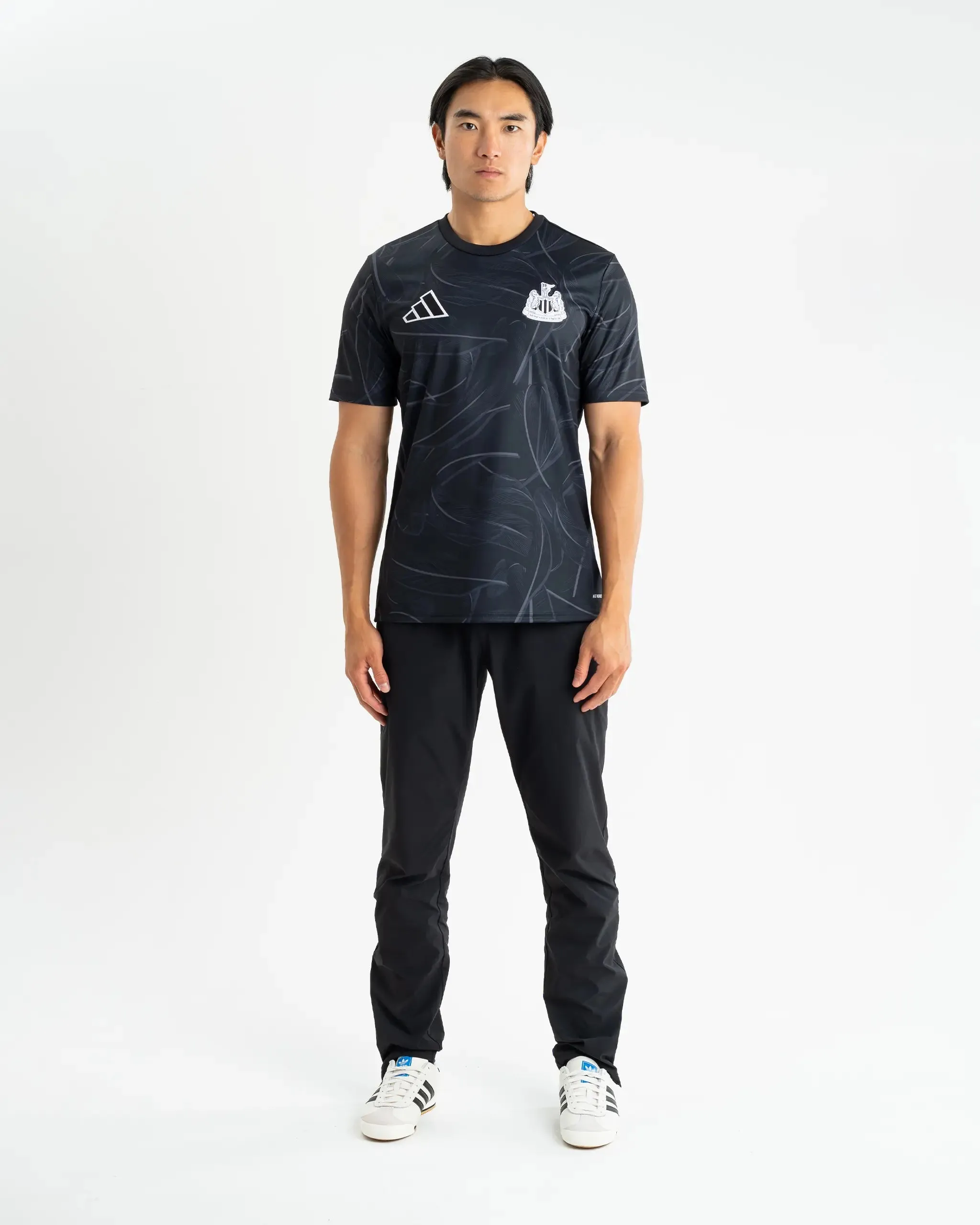 Newcastle United adidas 24/25 Pre-Match Black Shirt