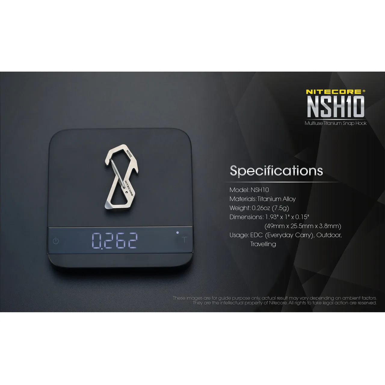Nitecore NSH10 Titanium Carabiner Multi-Tool