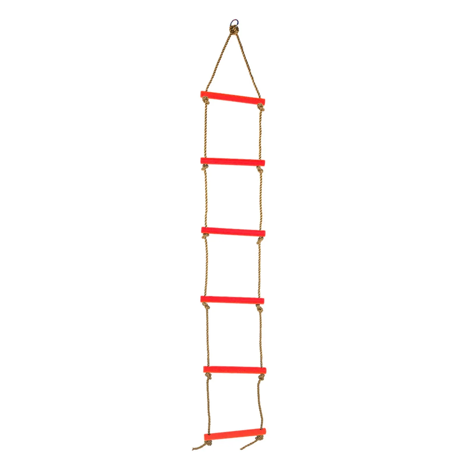 Outdoor Plastic SiX section Children Kids Rope Climbing Ladder Toy Exercise Equipment (Blue)