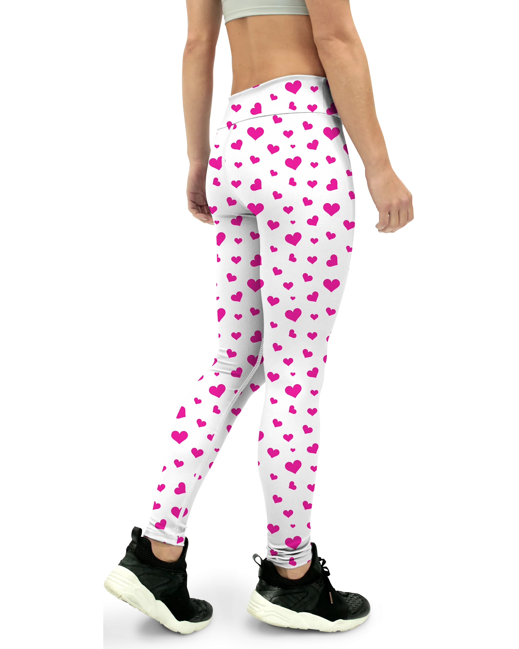 Pink Hearts Yoga Pants