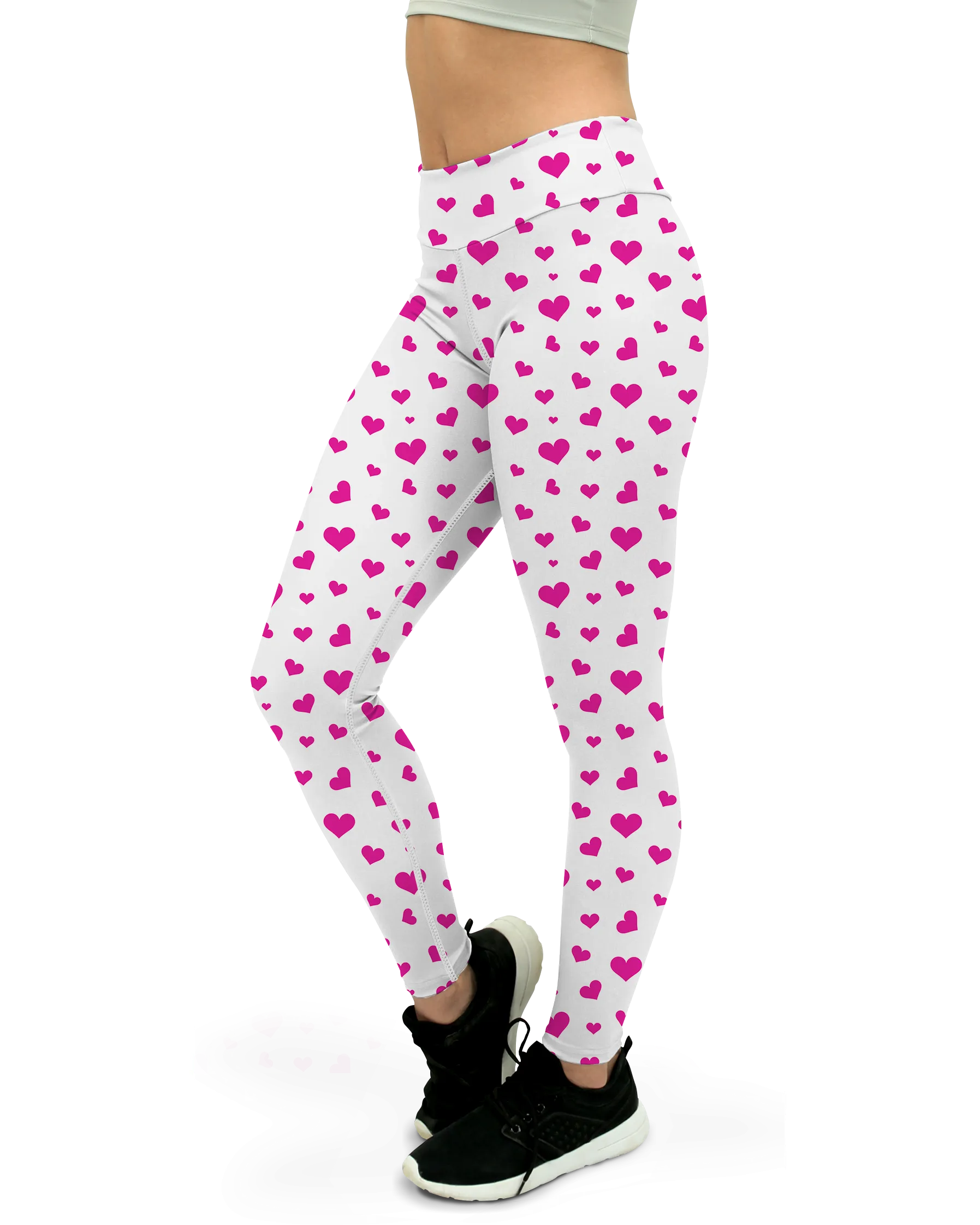 Pink Hearts Yoga Pants