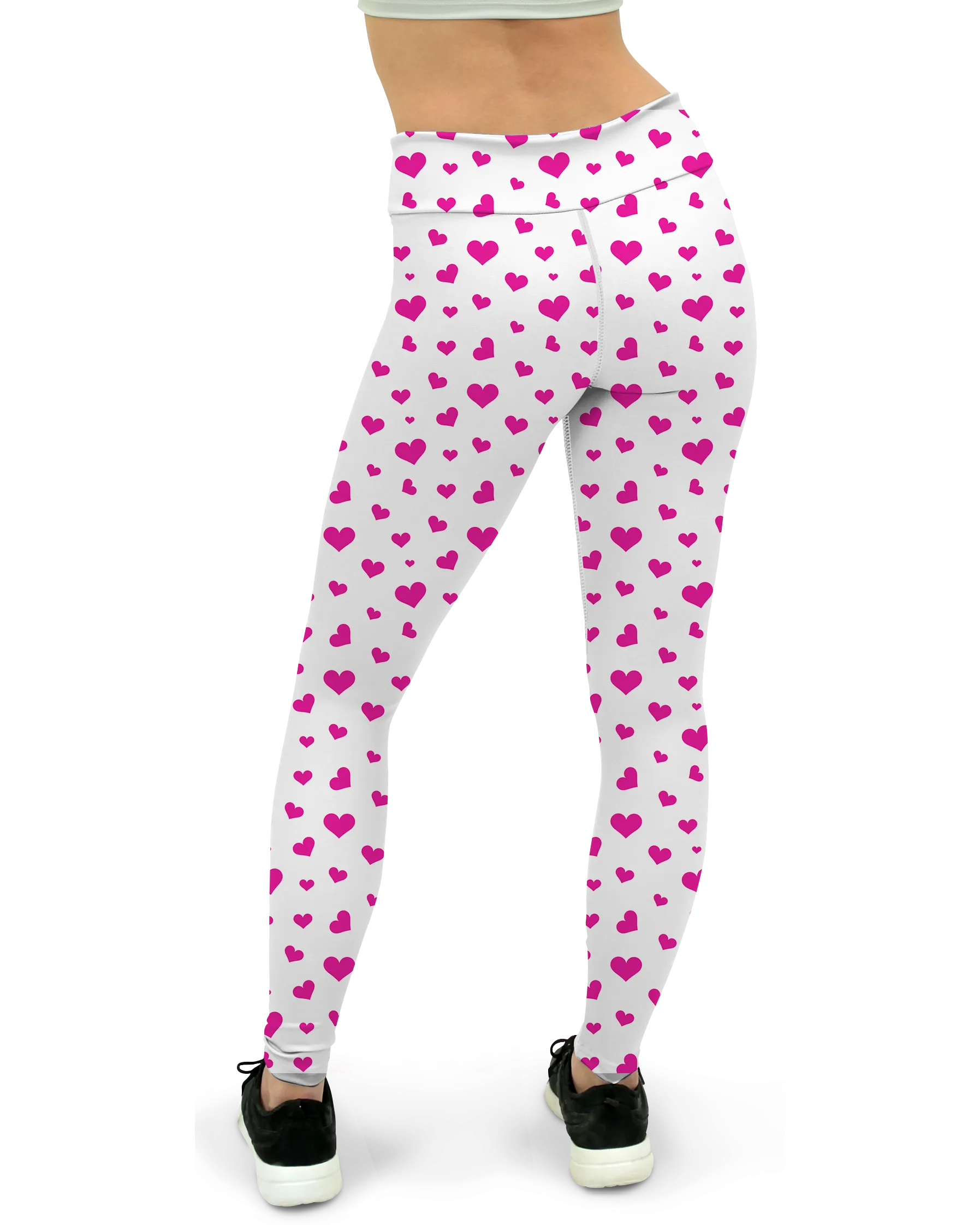 Pink Hearts Yoga Pants