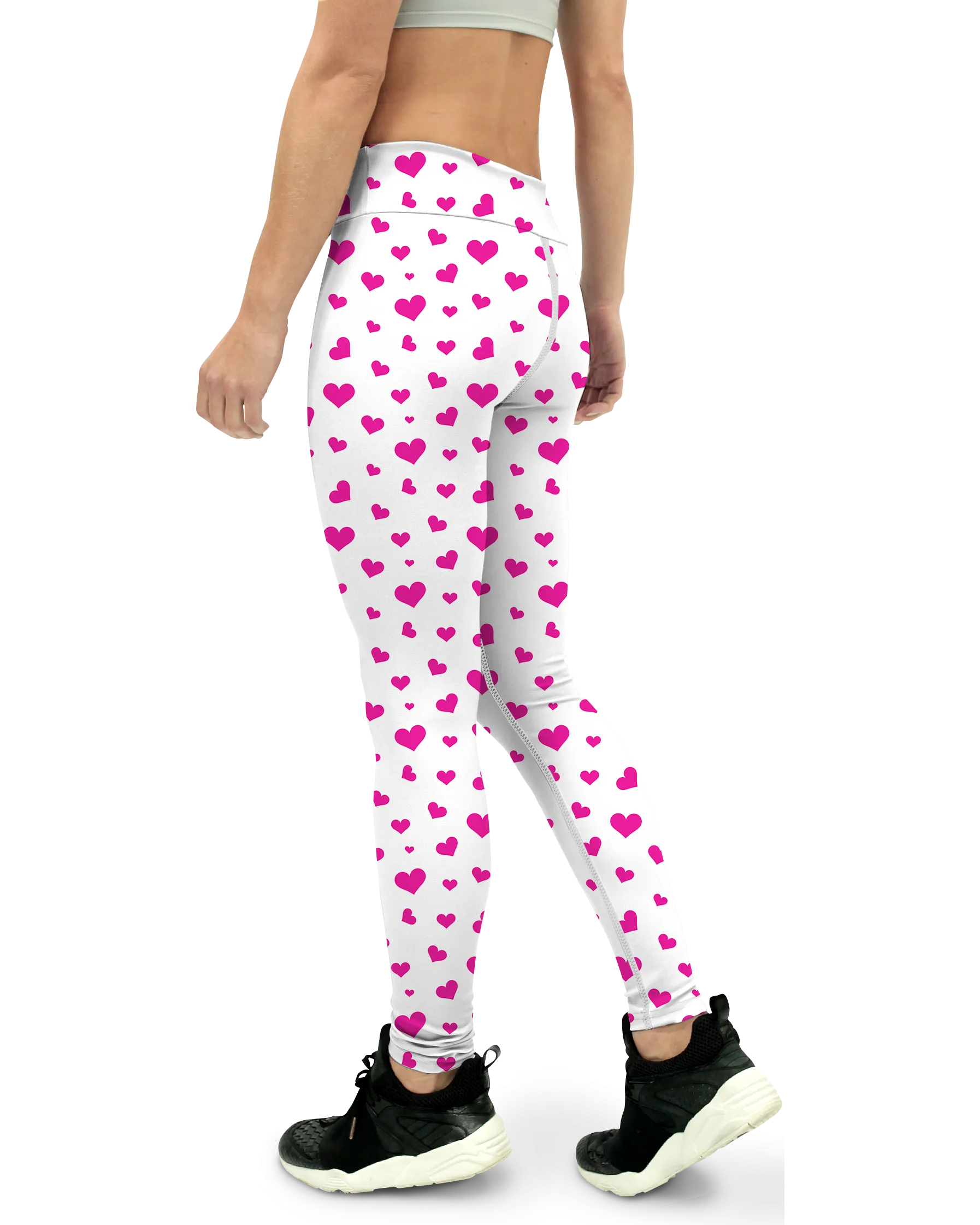 Pink Hearts Yoga Pants