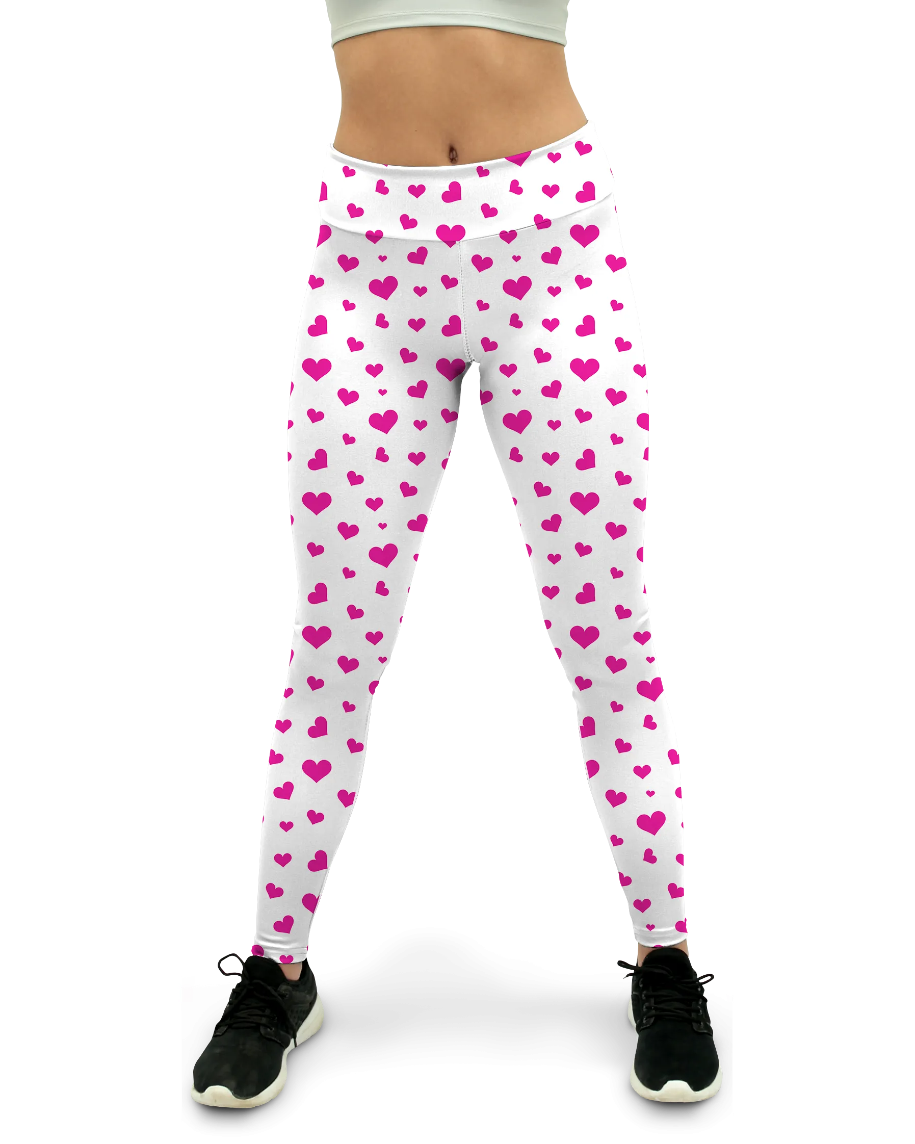 Pink Hearts Yoga Pants