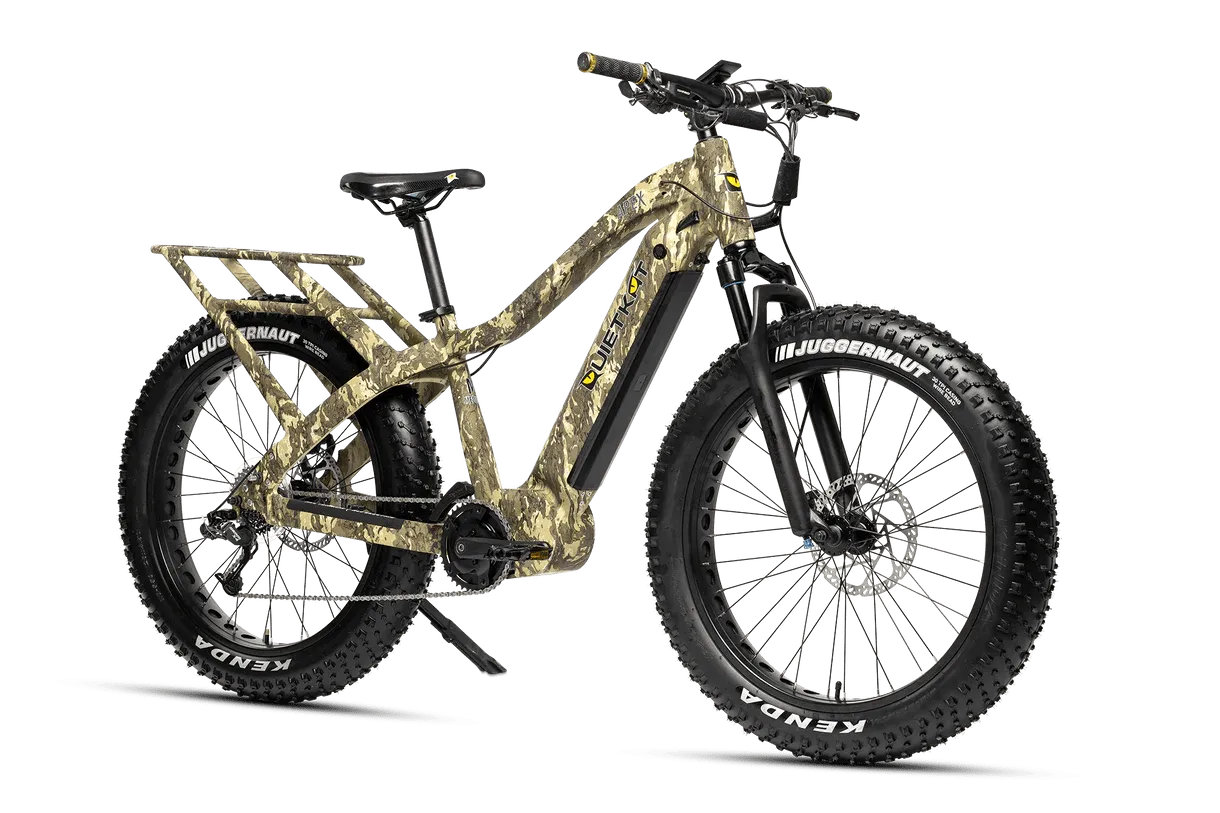 QuietKat Apex Sport, VPO, All-Terrain Fat Tire Electric Mountain Bike 48V, 16Ah, 1000W Mid-Drive Motor with Variable Power Output Technology to select between Class 1, 2, 3, and Unlimited Modes