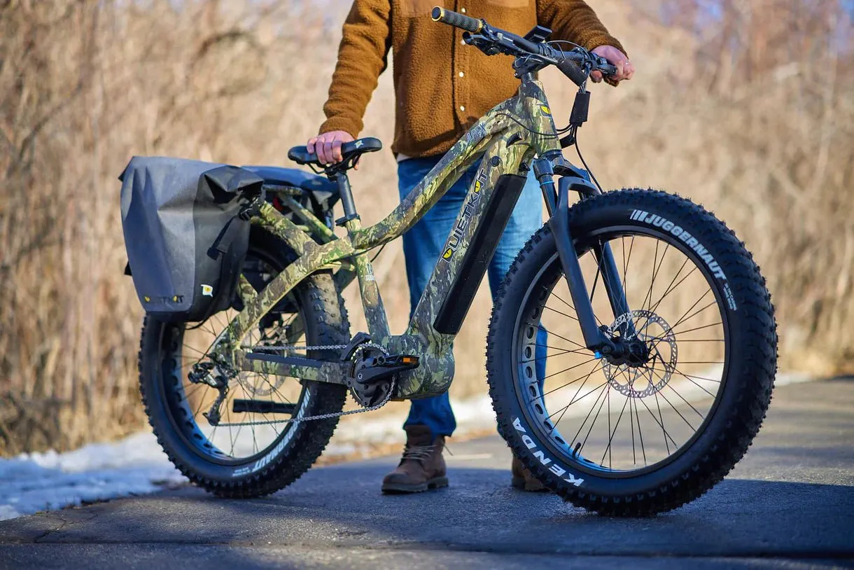 QuietKat Apex Sport, VPO, All-Terrain Fat Tire Electric Mountain Bike 48V, 16Ah, 1000W Mid-Drive Motor with Variable Power Output Technology to select between Class 1, 2, 3, and Unlimited Modes
