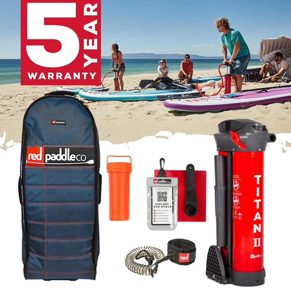 Red Paddle 12'6 Voyager Inflatable SUP Board Carbon Nylon Package