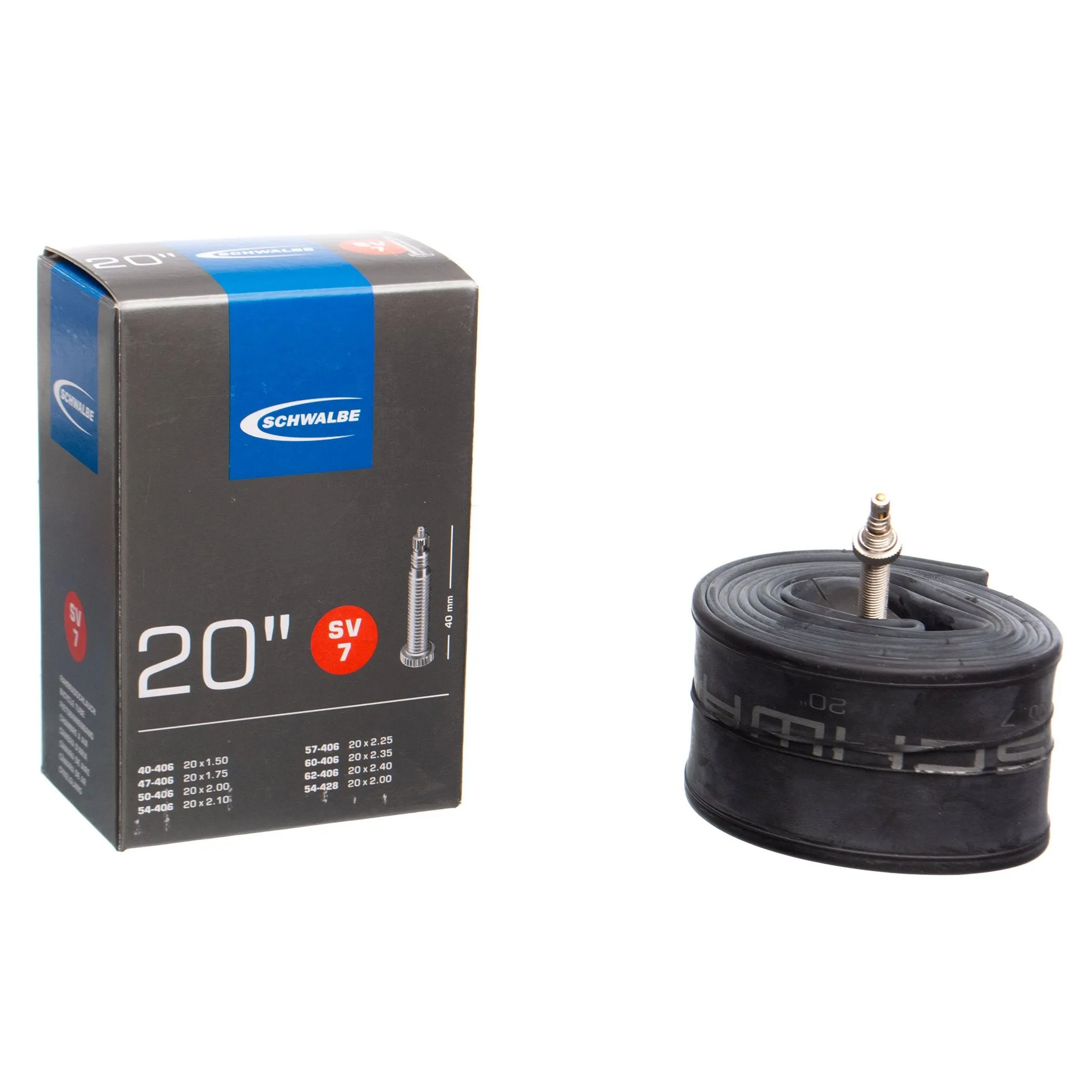 Schwalbe 20 Tube Sv7 20 X 150 235 Presta Valve Tube