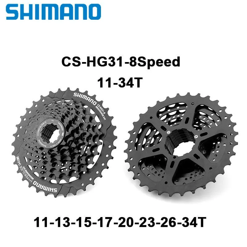Shimano 8 Speed HG31 Flywheel Mountain Bike MTB Cassette CS-HG31-8 11-32/34T Bicycle Flywheel Folding MTB Bike Parts HG31-8