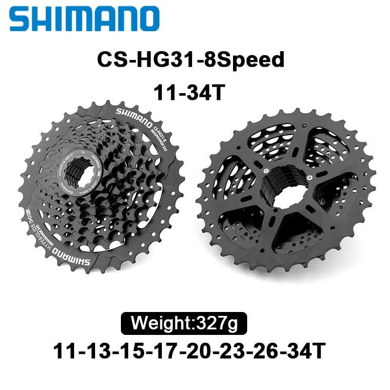 Shimano 8 Speed HG31 Flywheel Mountain Bike MTB Cassette CS-HG31-8 11-32/34T Bicycle Flywheel Folding MTB Bike Parts HG31-8