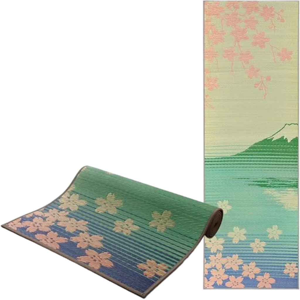 Tatami Yoga Mats - Sakura Fuji Pattern