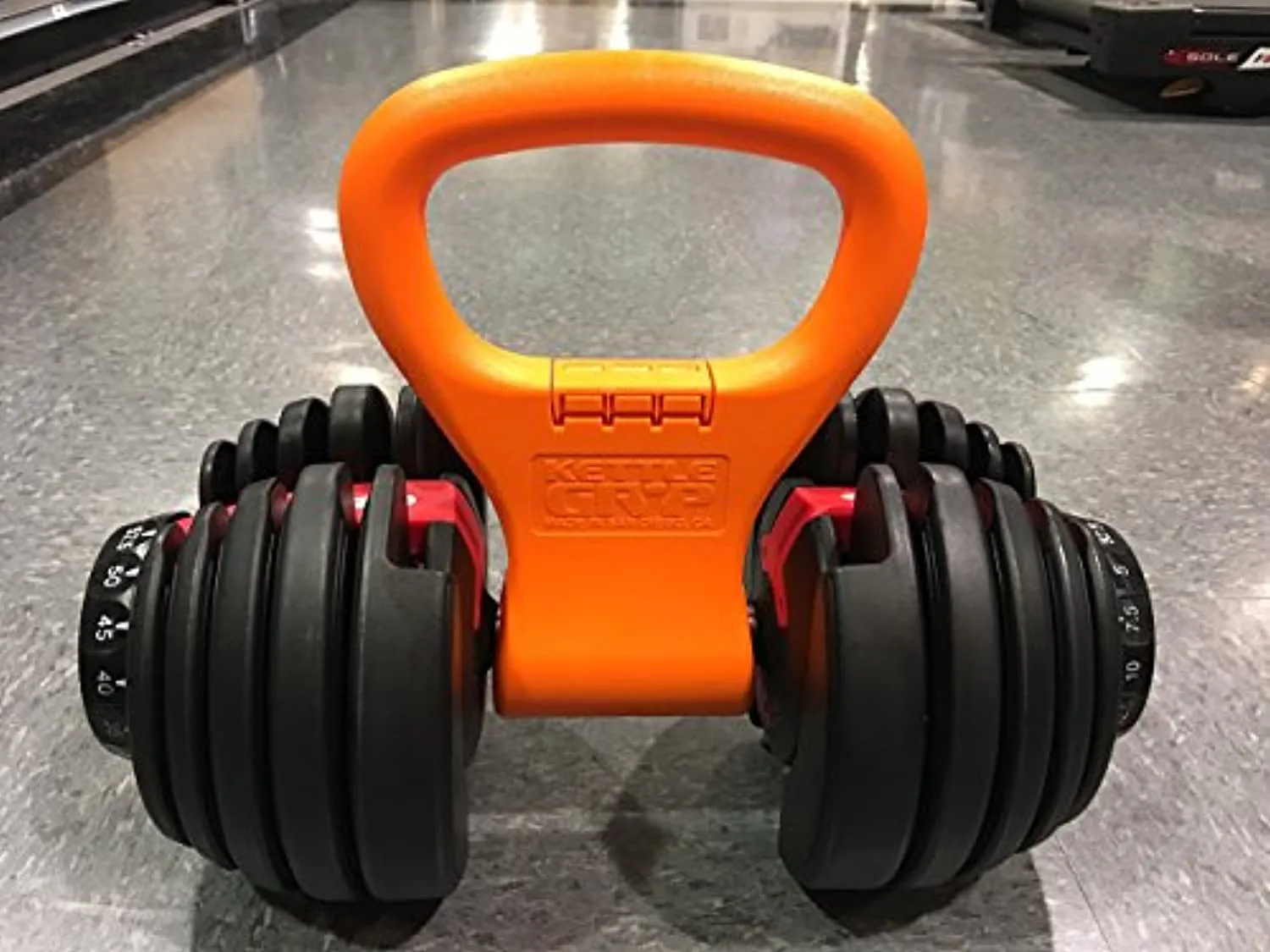 The Original KETTLE GRYP - Made in the USA - As Seen on SHARK TANK! Turn Your Dumbbells Into Kettlebells Adjustable Portable Weight Grips