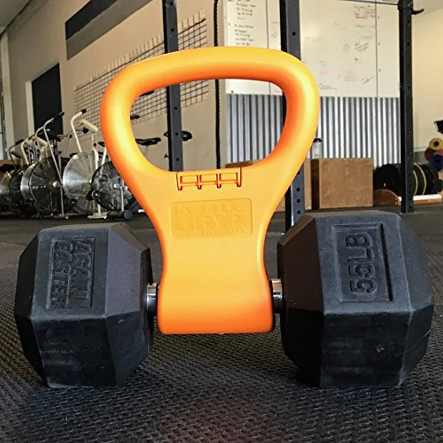 The Original KETTLE GRYP - Made in the USA - As Seen on SHARK TANK! Turn Your Dumbbells Into Kettlebells Adjustable Portable Weight Grips