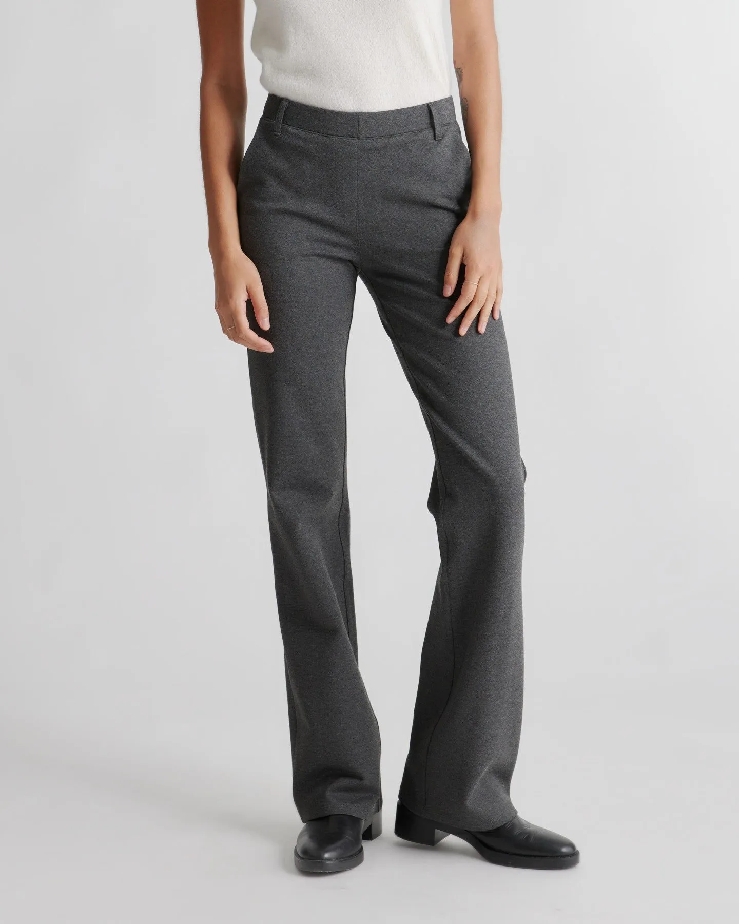 Ultra-Stretch Ponte Straight Leg Pocket Pants