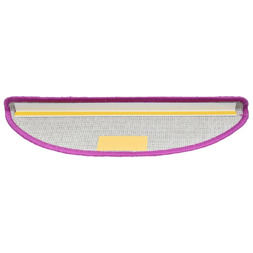 vidaXL Stair Mats 10 pcs 65x21x4 cm Violet