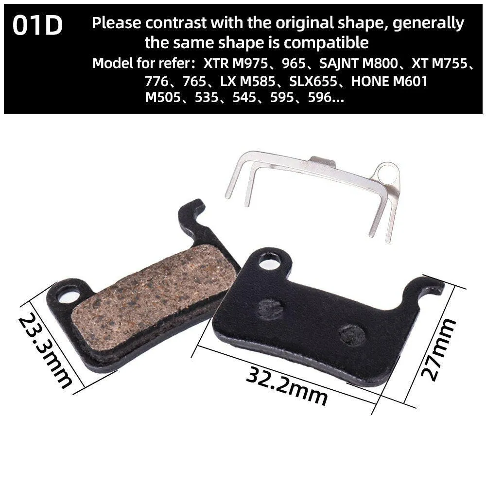 ZTTO 4 pairs MTB Semi/Full-metallic Brake Pads For XT SLX M975 M965 M800 M775 M765 M665 M595 M545 R505 S501 Disc Brake pads
